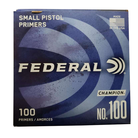 Federal™ Small Pistol Primers - No. 100 - 100 Count