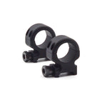 DNZ® Products Freedom Reaper 2 Piece Picantinny Rail Scope Mounts - 1" Black & Silver - Medium, High & Extra High Base