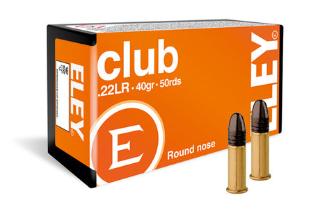 ELEY Club 22LR Rimfire Ammunition 40 Grain 50 Count